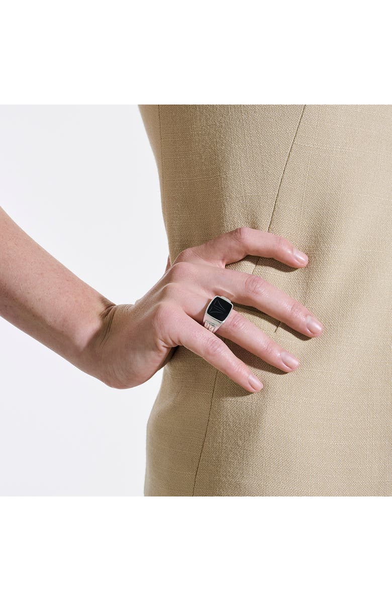 John Hardy Black Onyx Signet Ring, Alternate, color, 