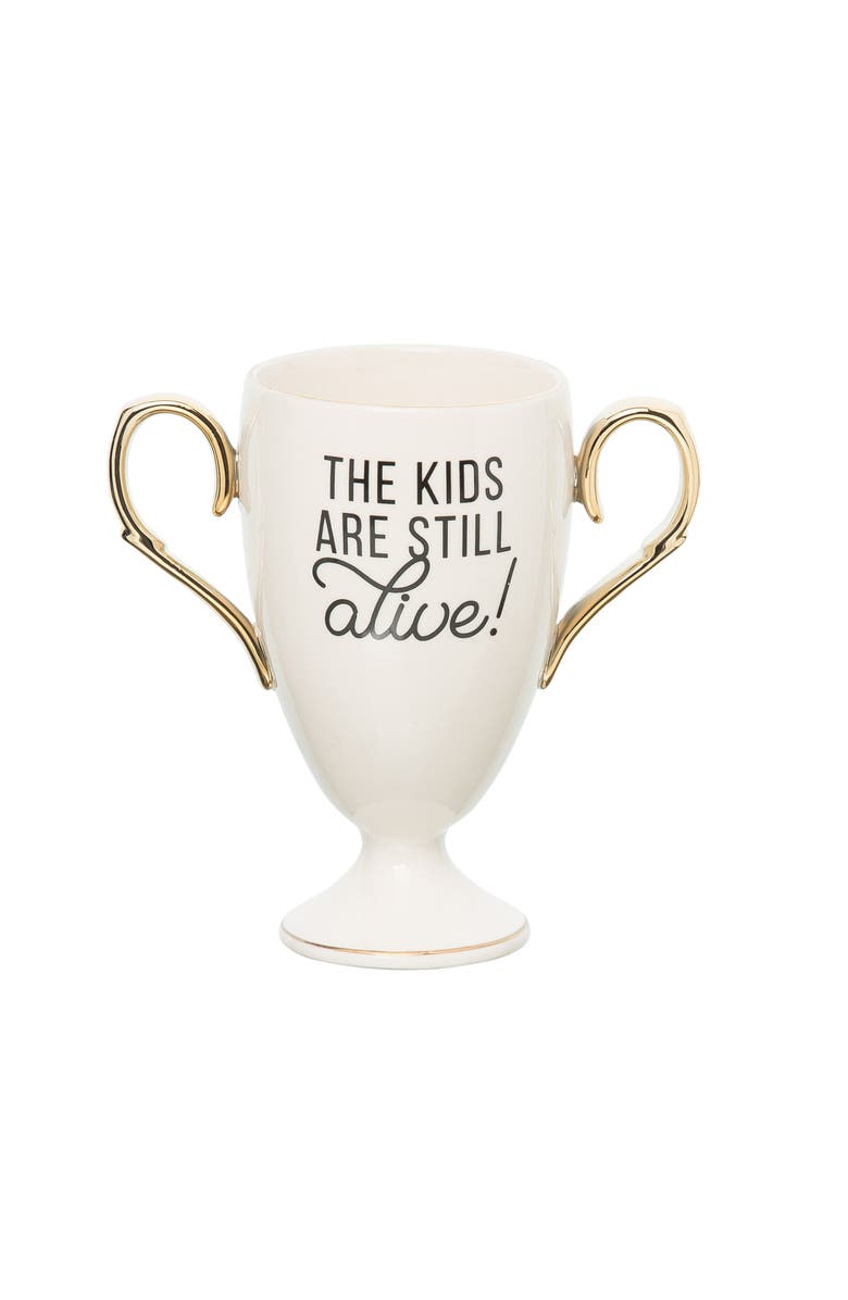 Totalee Gift Still Alive! Trophy Mug Porcelain White, Main, color, White