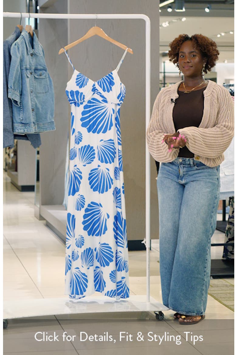 Tyla Shell Print Maxi Dress video