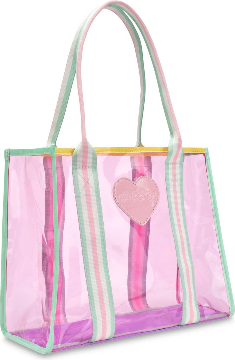 Iscream Kids' Heart Clear Tote, Alternate, color,