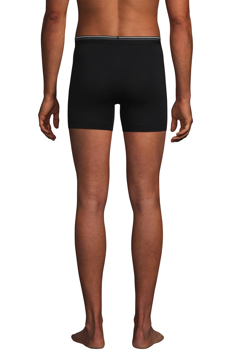 Lands' End Comfort Knit Trunk - 4.5" Inseam 3 Pack, Alternate, color, Black 3Pk