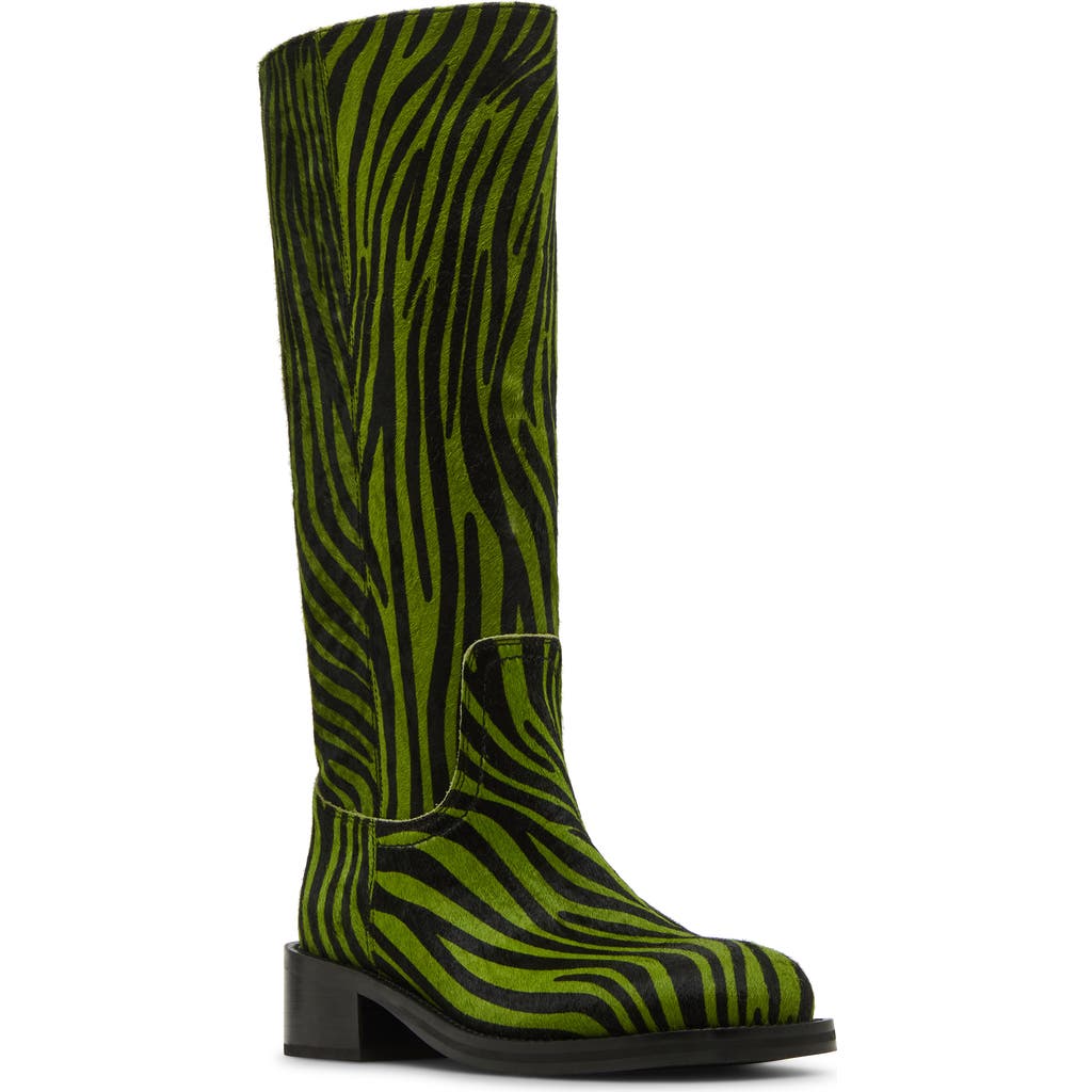 Steve Madden Riggs Genuine Calf Hair Tall Boot In Multi