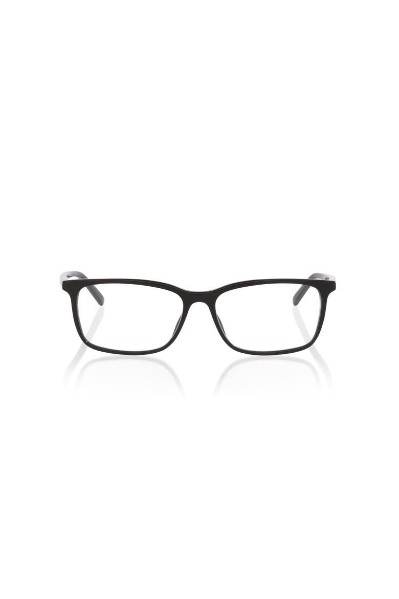 57mm Rectangle optical glasses, Alternate, color, Black