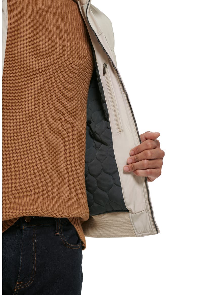 Quilted Lined Flight Bomber Jacket, Alternate, color, STONE