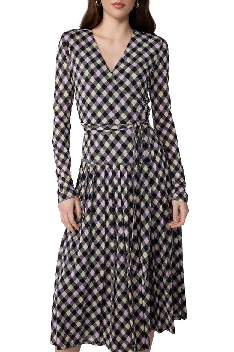 Kristen Wrap Midi Dress, Alternate, color, HIGHLAND FARM