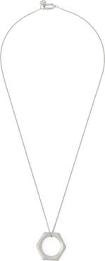 AllSaints Hexagon Pendant Necklace