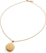 Monica Vinader Deia Pebble Locket Necklace