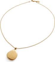 Monica Vinader Deia Pebble Locket Necklace