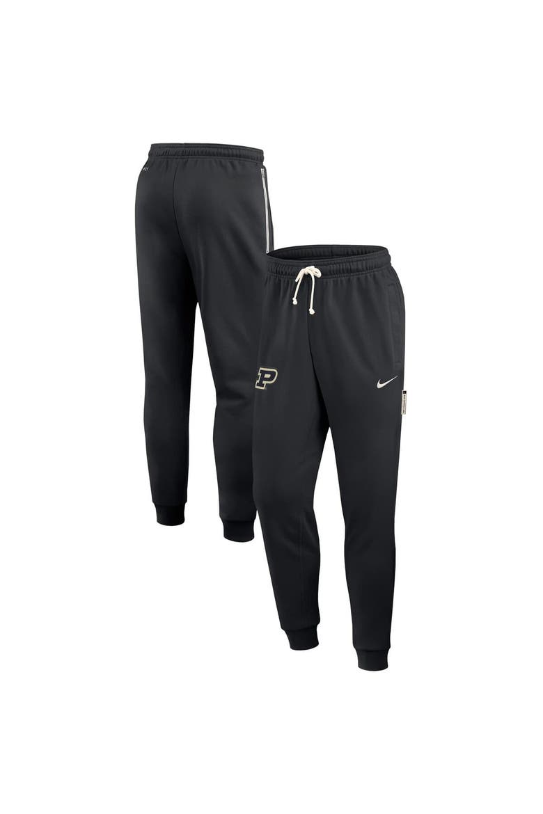 Men's Nike Black Purdue Boilermakers 2025 Sideline Performance Taper Pants, Alternate, color, Black