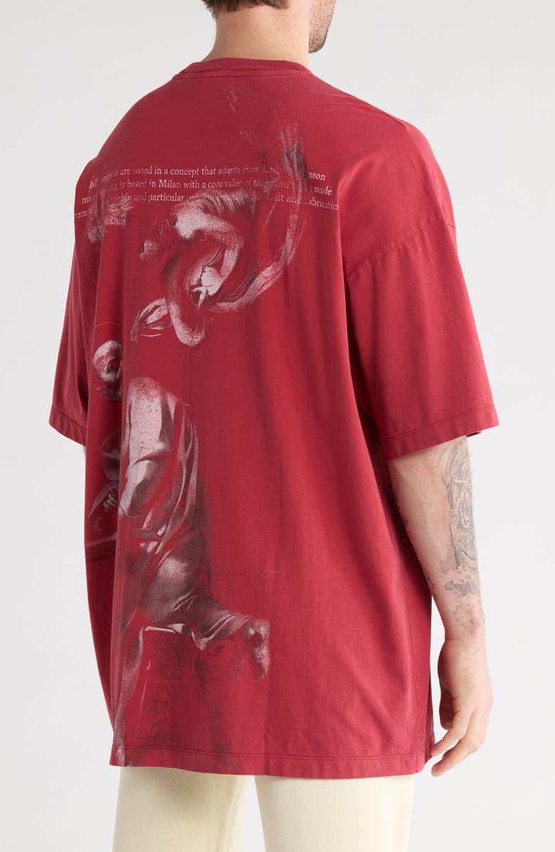 Off-White Matthew Cotton Graphic T-Shirt, Alternate, color, Red And Grey