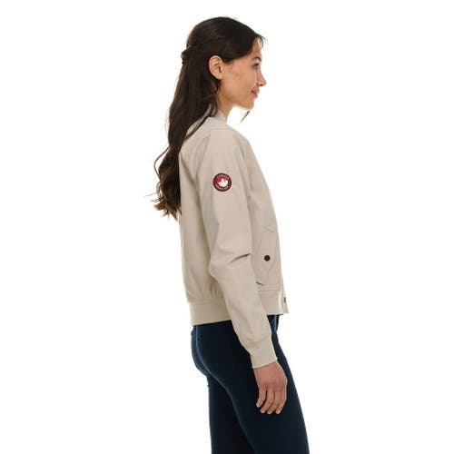 Canada Weather Gear Bomber Flight Jacket Lightweight Zip-up Windbreaker In Neutral