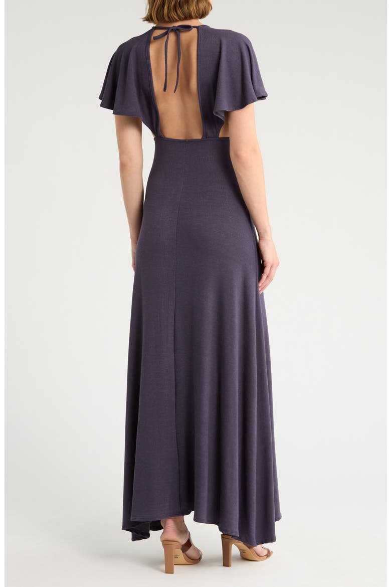 Cutout Maxi Dress, Alternate, color, DEJA BLUE