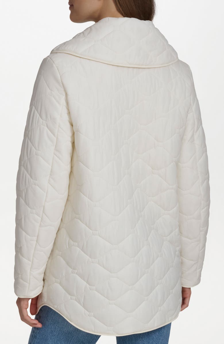 Andrew Marc Midlength Onion Quilted Jacket, Alternate, color, Cream