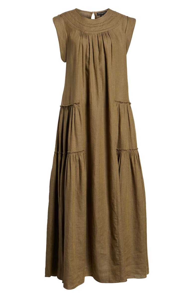 YAKAMPOT Linen Maxi Dress, Alternate, color, 