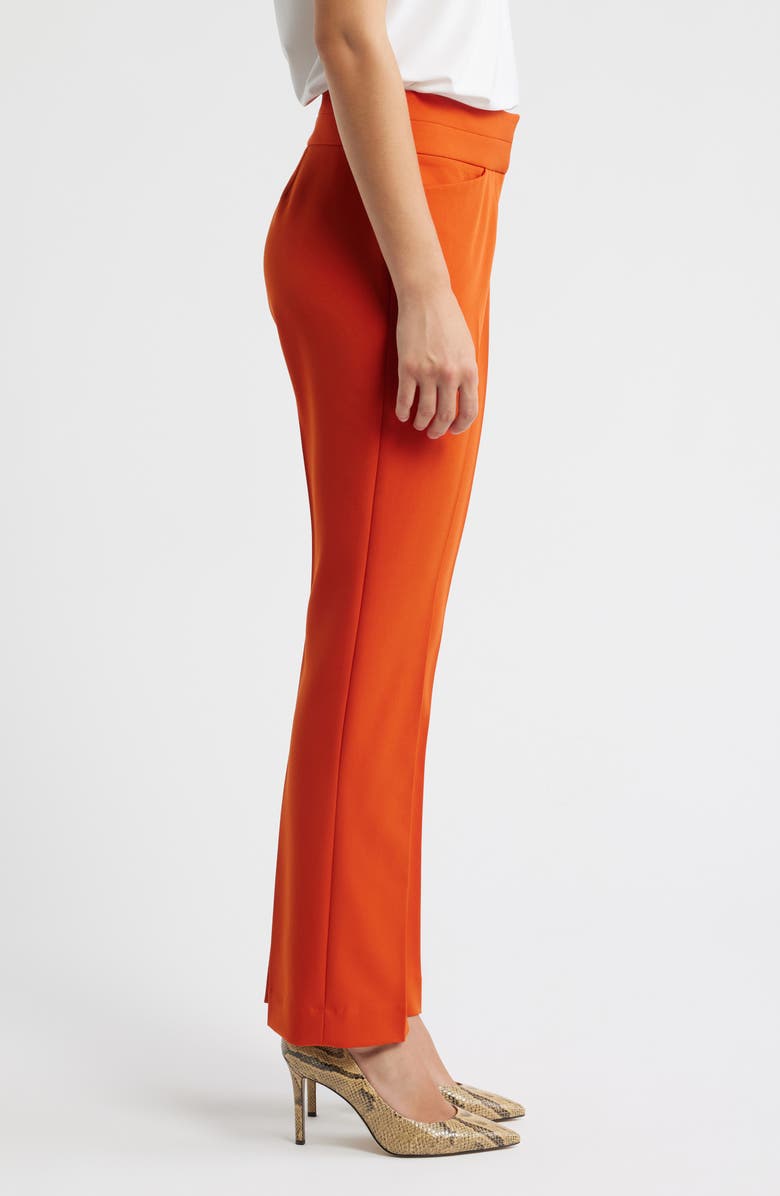 Tahari ASL Bootcut Pants, Alternate, color, Persimmon