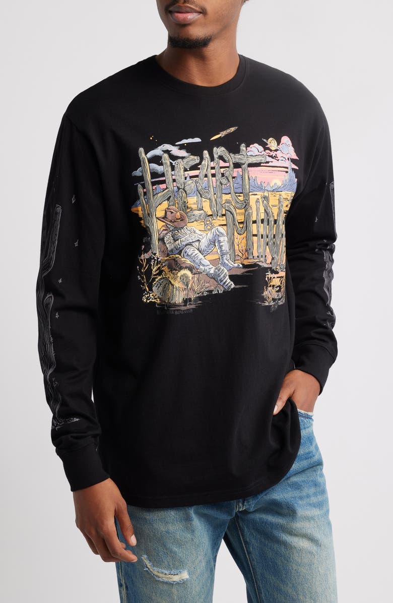 Billionaire Boys Club Siesta Long Sleeve Cotton Graphic T-Shirt, Main, color,