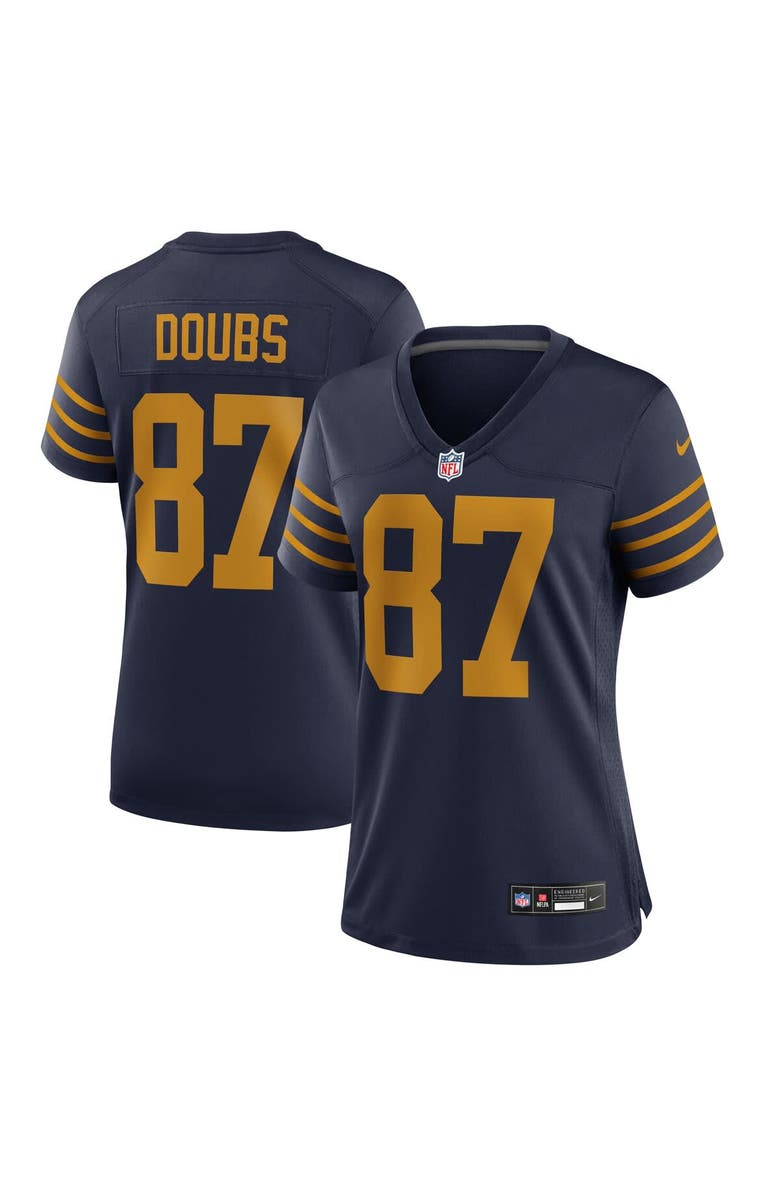 Nike Women's Nike Romeo Doubs Navy Green Bay Packers The 1923 Classic Game Jersey, Main, color, Navy