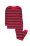 selected Striped Red & Gray