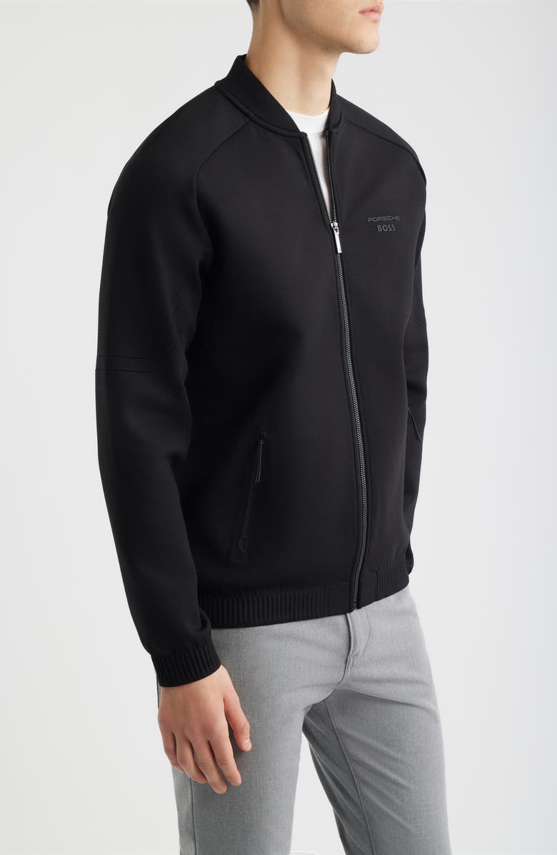 BOSS Porsche Spirit 70 Zip Sweatshirt, Alternate, color, Black