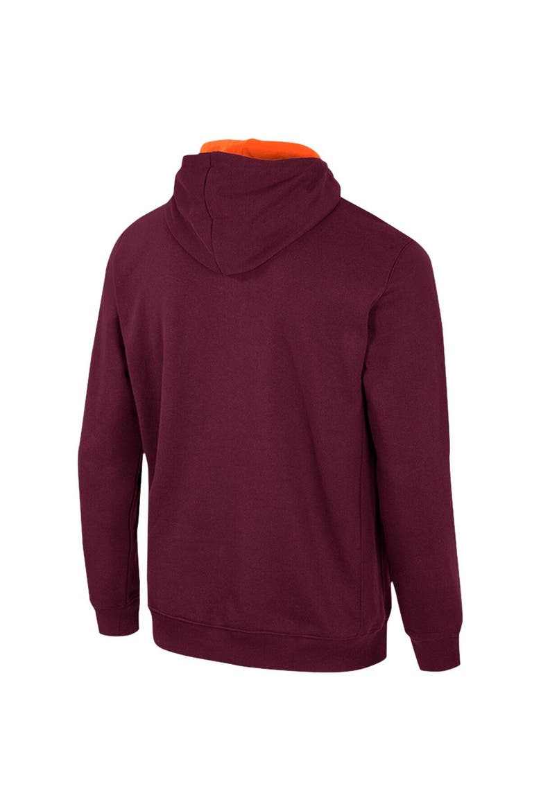 Men's Colosseum Maroon Virginia Tech Hokies Half-Zip Hoodie, Alternate, color, Maroon