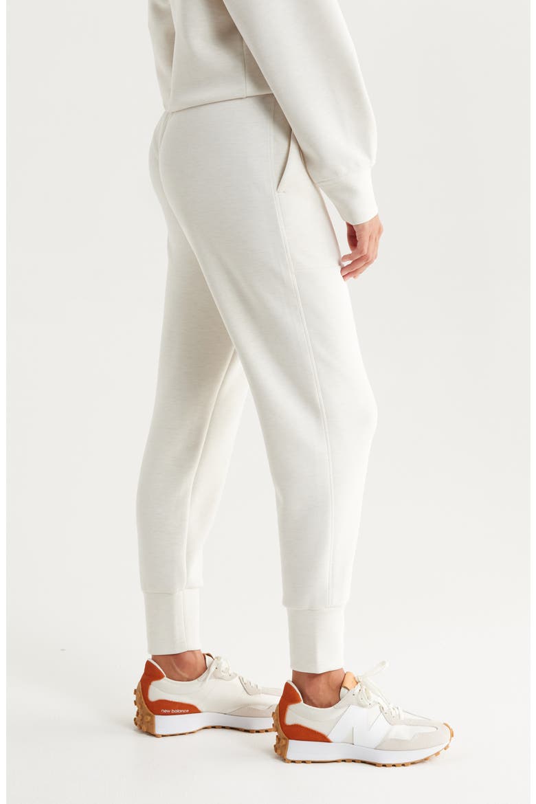 Soft Luxe High Waist Joggers, Alternate, color, BEIGE IVORY HEATHER