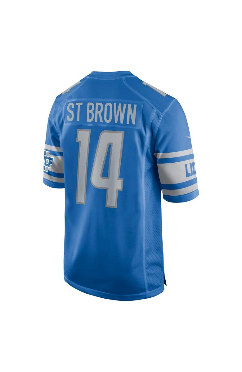 Nike Men's Nike Amon-Ra St. Brown Blue Detroit Lions Game Player Jersey, Alternate, color, 