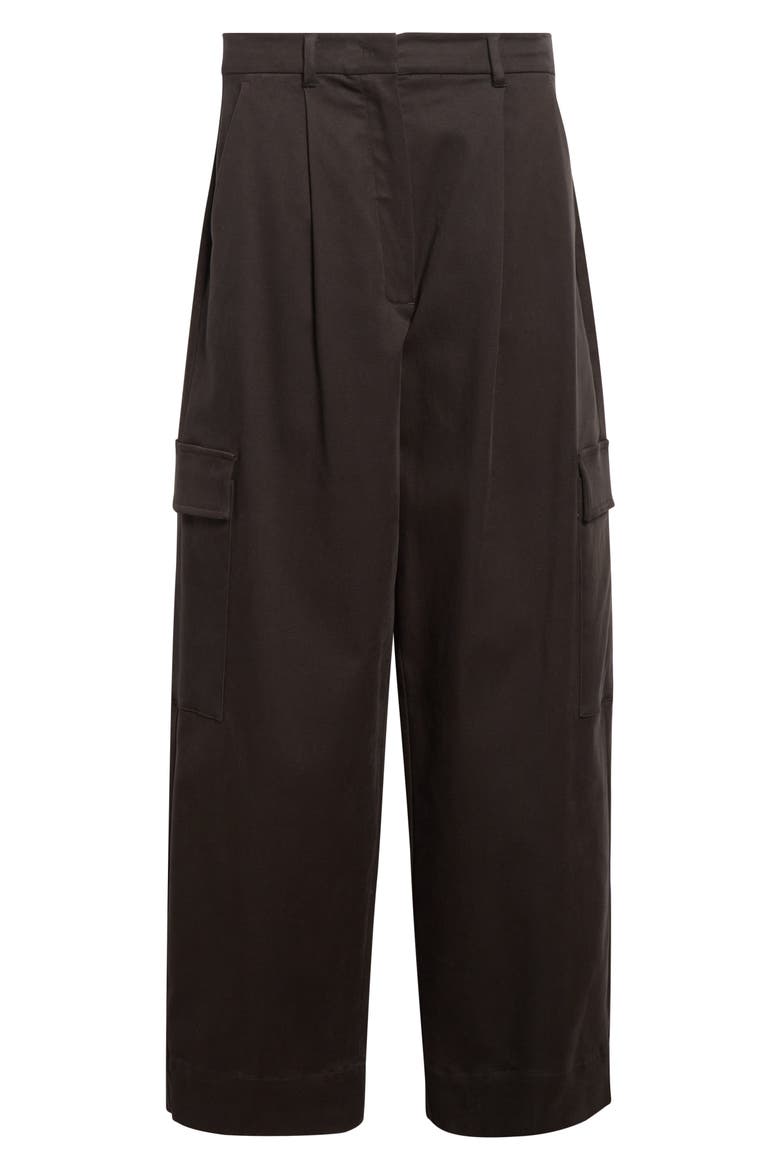 Enigma Pleated Cargo Pants, Alternate, color, GREEN