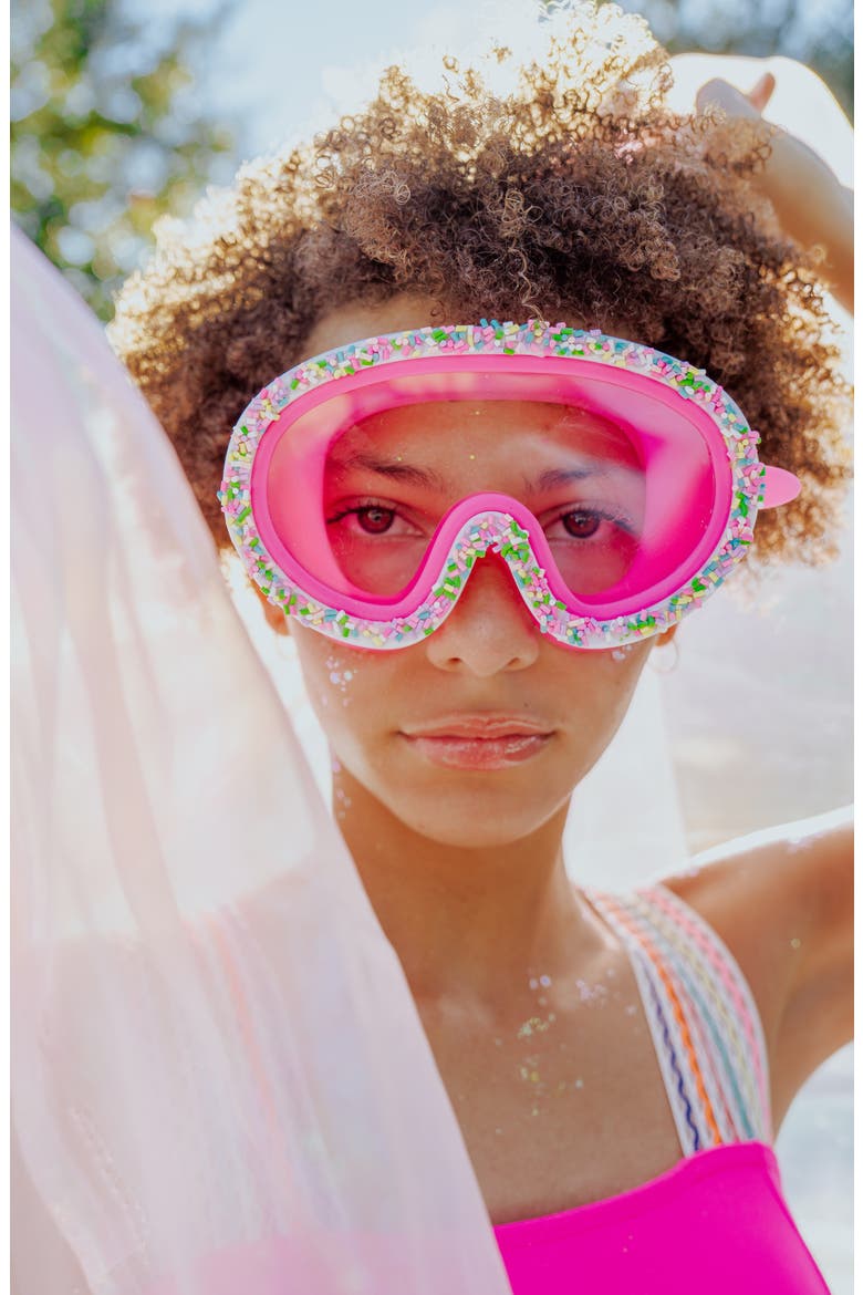 Kids' Sprinkle Swim Mask, Main, color, BRIGHT PINK