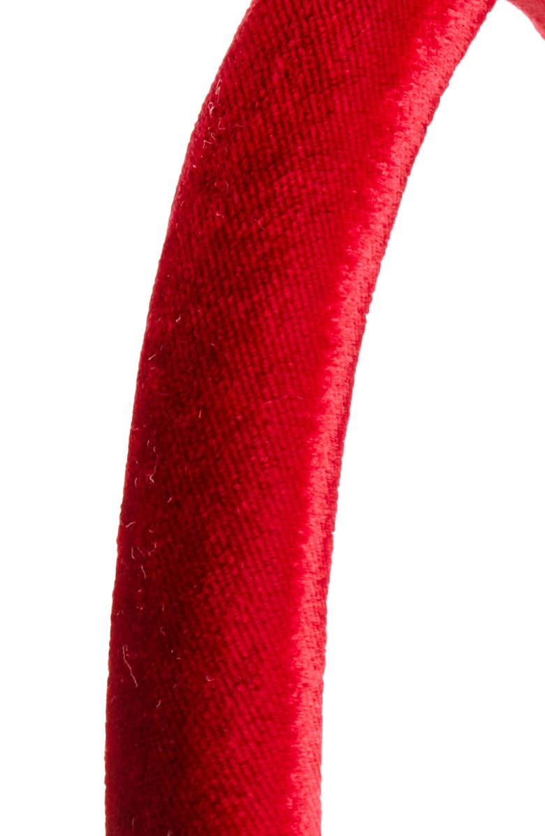 Jennifer Behr Tianna Silk Velvet Headband, Alternate, color, Ruby