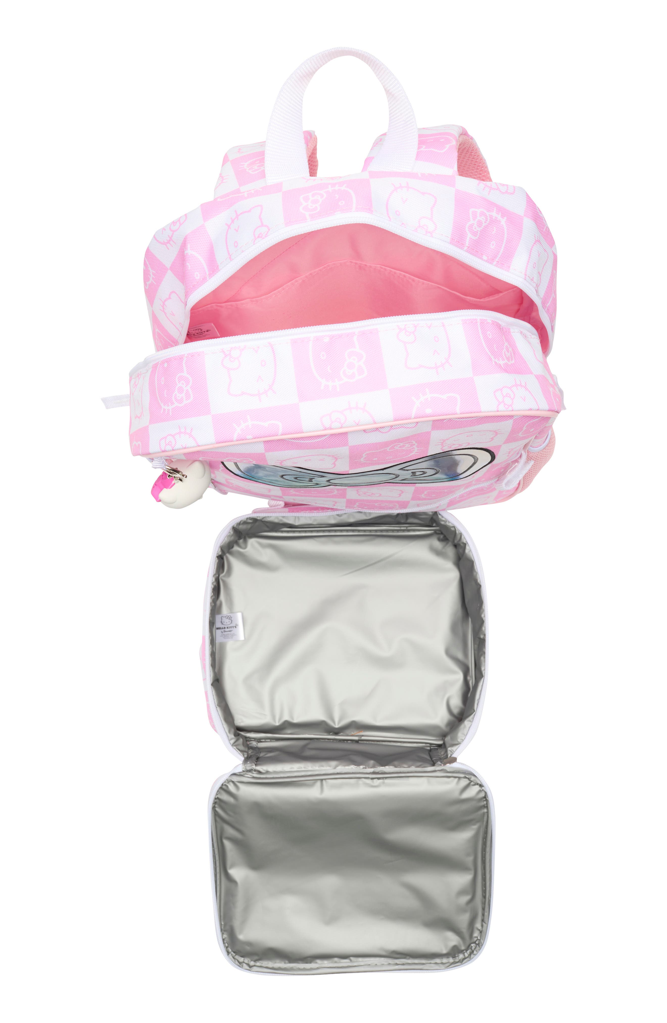 USPA ACCESSORIES Kids' Hello Kitty Backpack, Lunch Box & Key Chain Set, Alternate, color, 