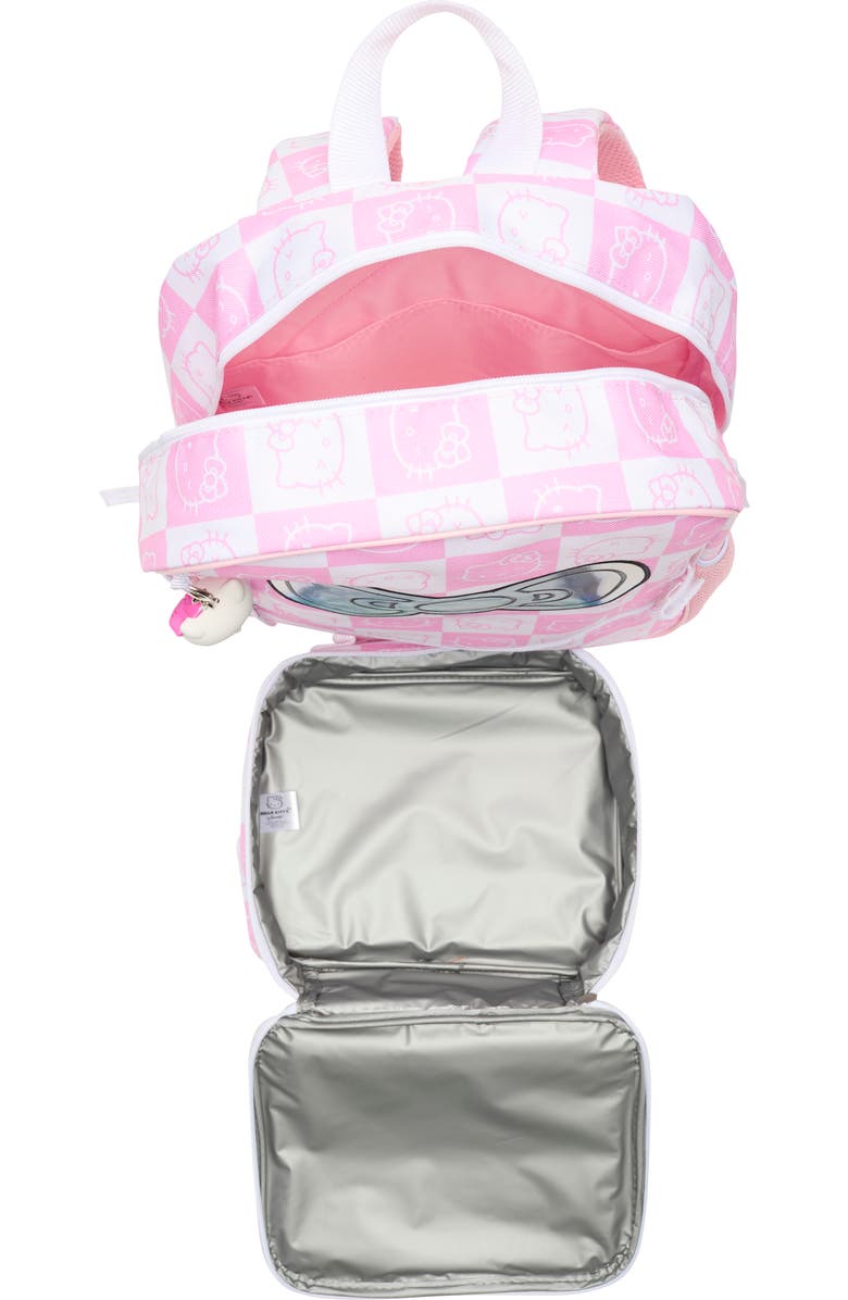 USPA ACCESSORIES Kids' Hello Kitty Backpack, Lunch Box & Key Chain Set, Alternate, color,