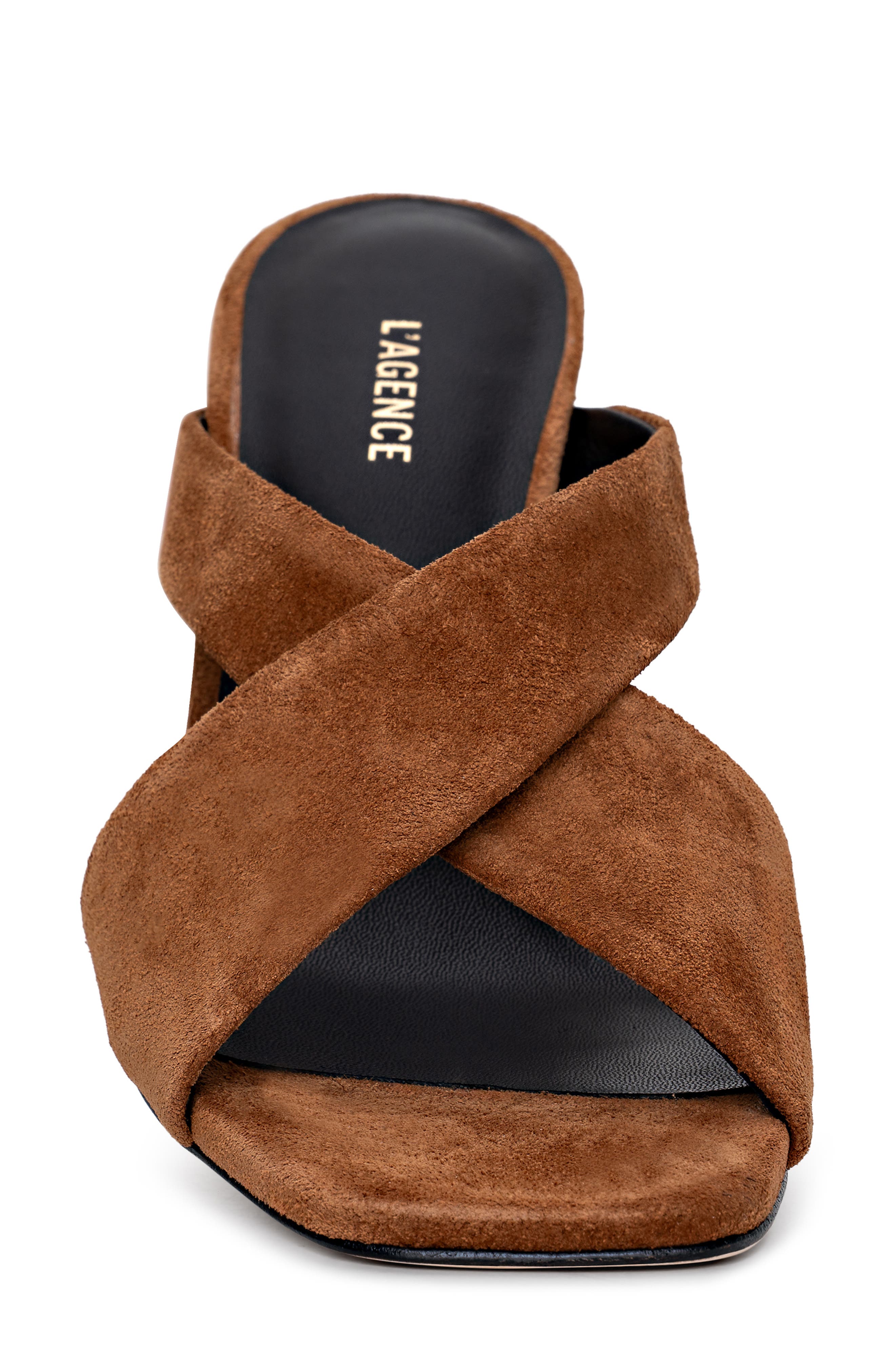 Mirabelle Slide Sandal, Alternate, color, BUCKSKIN SUEDE