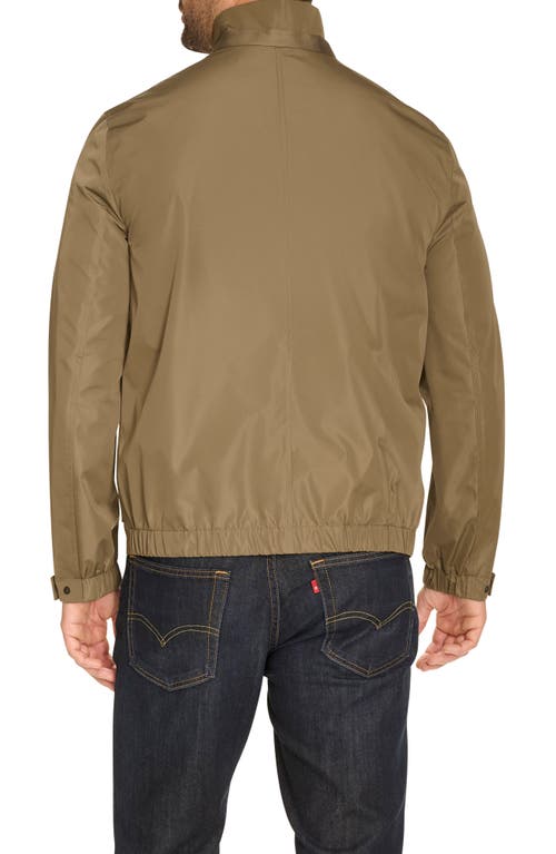 Cole Haan Packable Rain Jacket In Olive