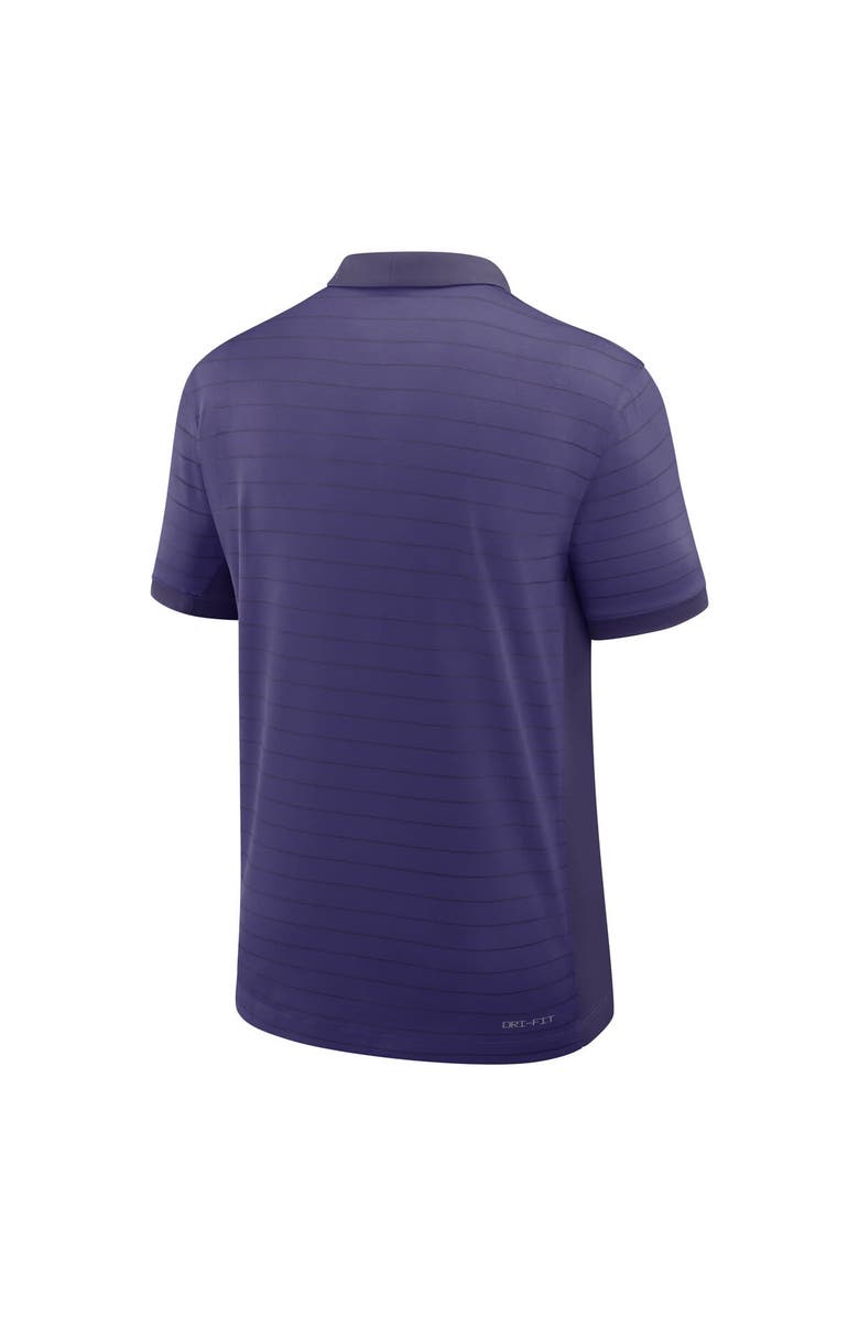 Nike Men's Nike Purple Clemson Tigers 2025 Early Season Coaches Sideline Victory Stripe Performance Polo, Alternate, color, Purple