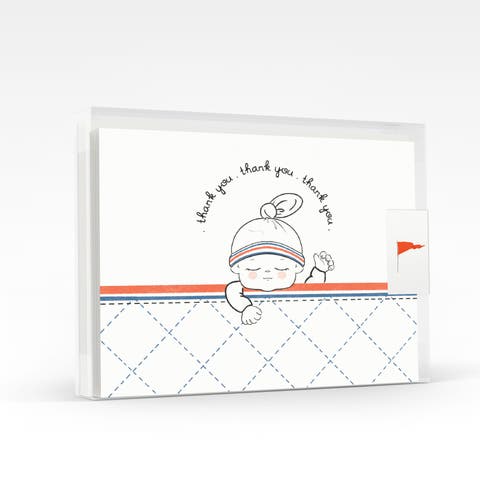 Baby Sleeping Thank You Greeting Card Pack Set (8 ct.)