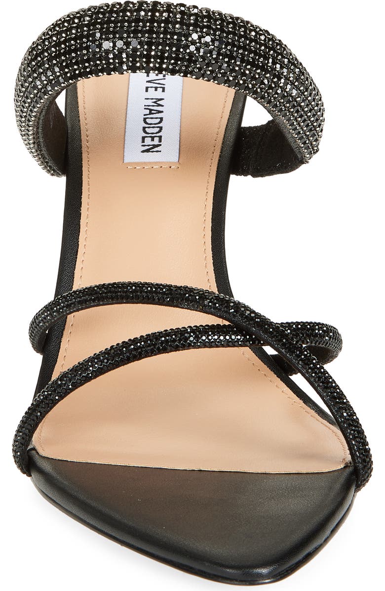 Steve Madden Camina Crystal Strap Slide Sandal, Alternate, color,
