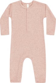 QUINCY MAE Rib Stretch Organic Cotton Blend Romper
