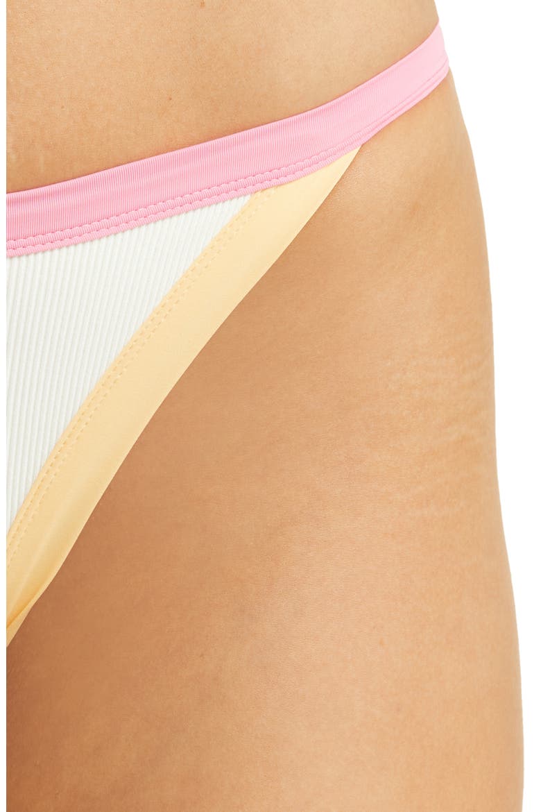 Vacay Bikini Bottoms, Alternate, color, GUAVA/ CREAM/ GOH