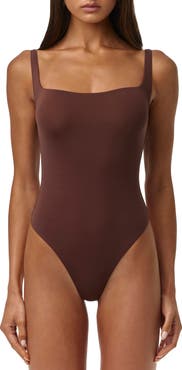 Naked Wardrobe Scoop Neck Tank Bodysuit