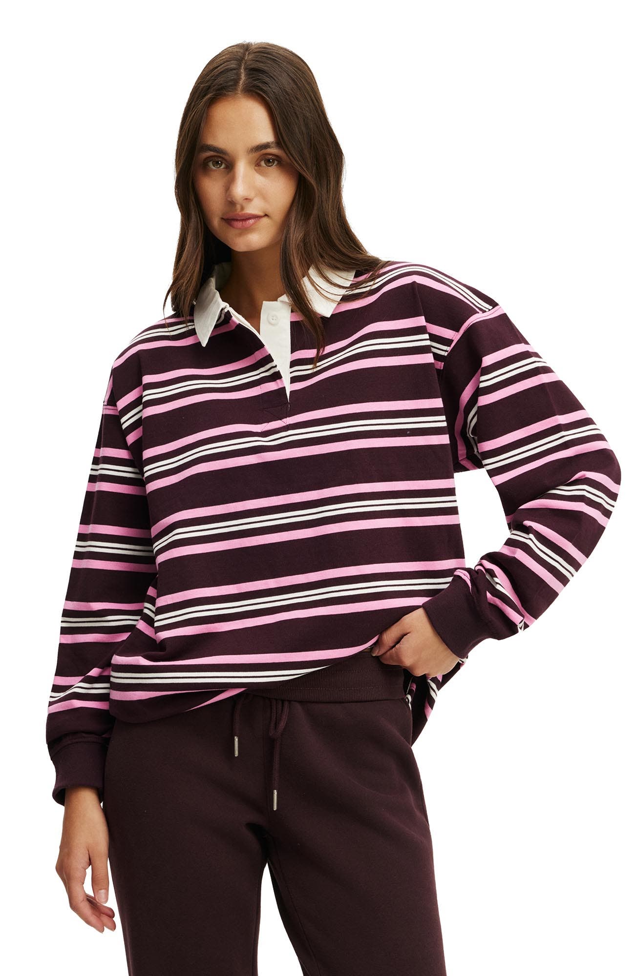 Italian Plum Remy Stripe