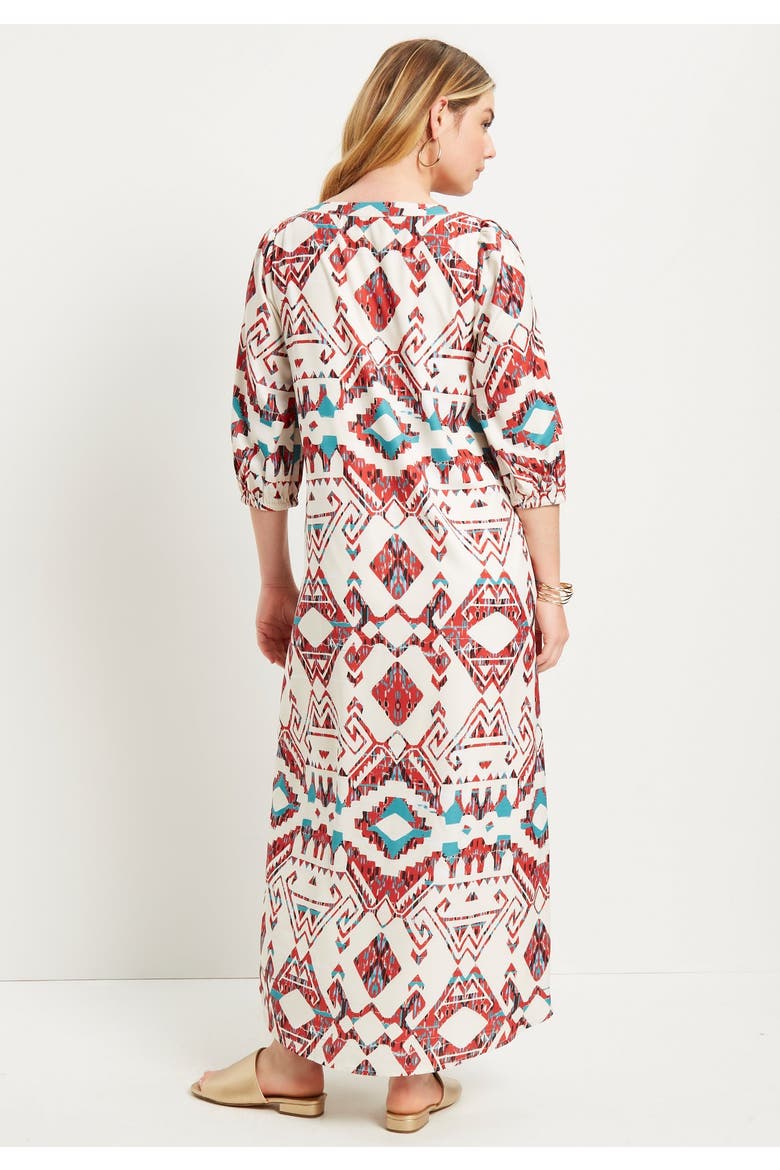 Boho Maxi Dress, Alternate, color, MULTI BOHO PATCHWORK