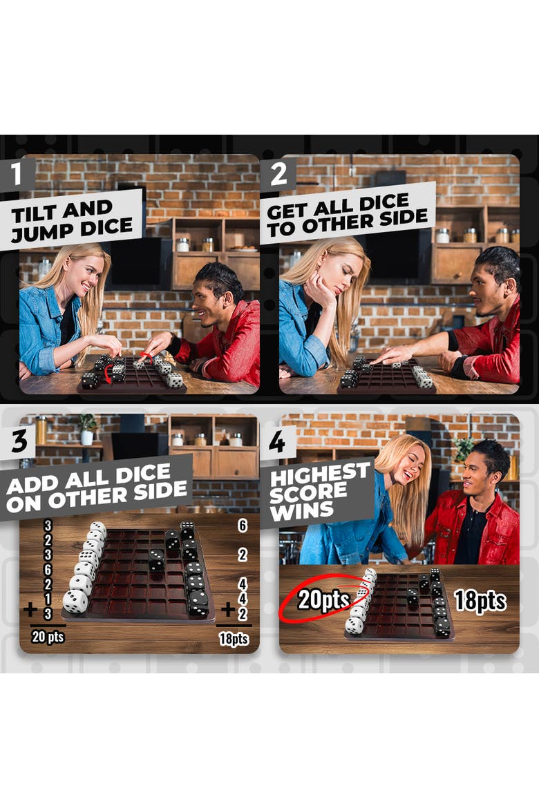 Dittle - Dice Battle | Coffee Table Game, Alternate, color, Brown