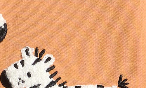 Pl Baby By Petit Lem Sweatshirt, Leggings, Socks & Beanie Set In Orange
