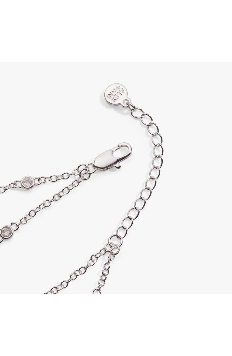 Alex and Ani Abuela Infinity Adjustable Chain Bracelet, Alternate, color, Silver