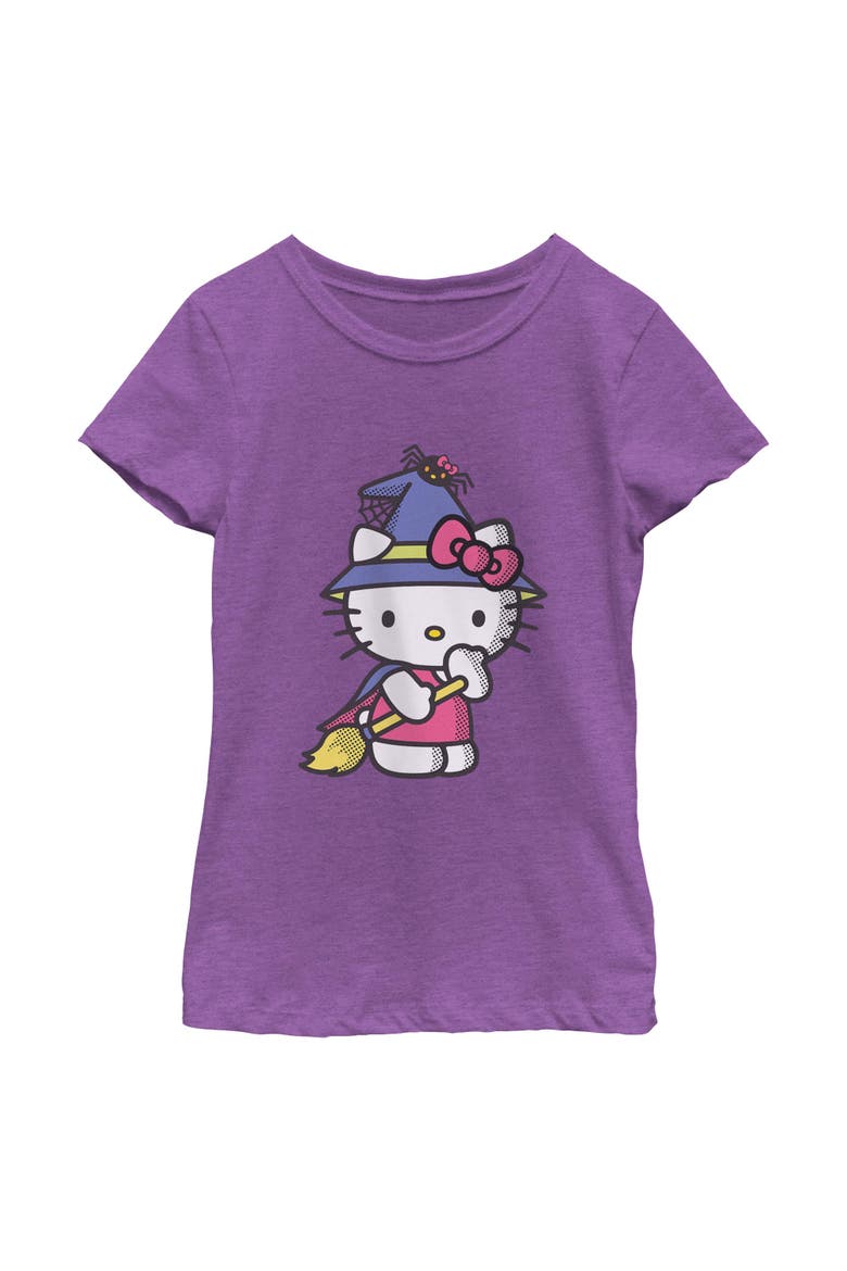 Girl's Hello Kitty Halloween Party Costume  Graphic T-Shirt, Main, color, Purple Berry