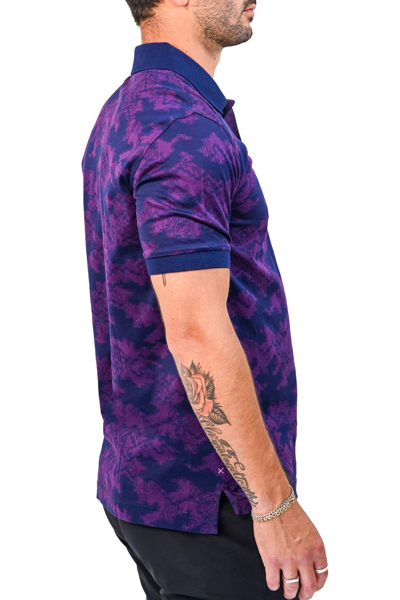 Mozart Triangle Polo, Alternate, color, PURPLE