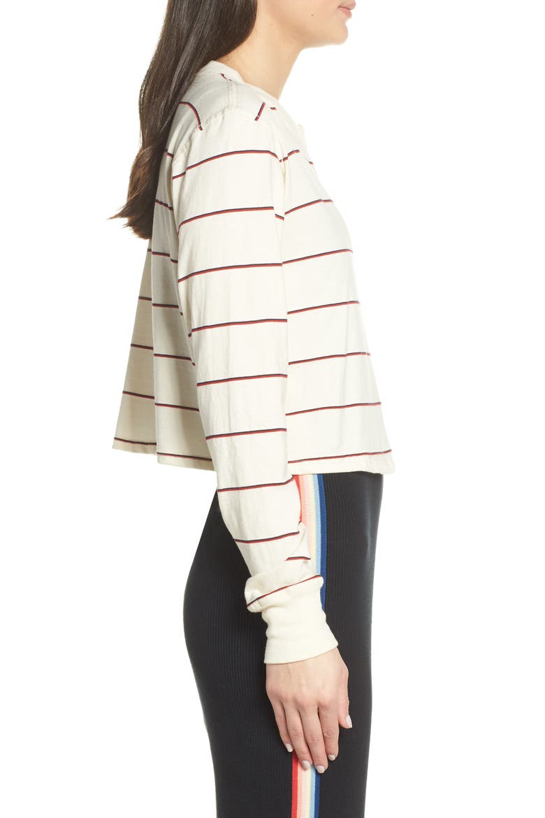 Heart Fiona Tee, Alternate, color, TULIP/ NAVY STRIPE