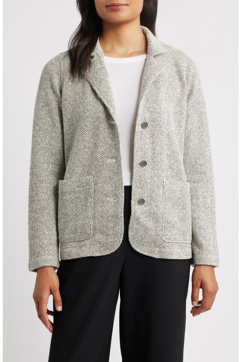 Organic Cotton Blazer, Main, color, ASH