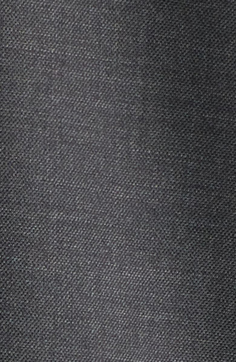 Topshop Crop Zip Jacket, Alternate, color, Charcoal