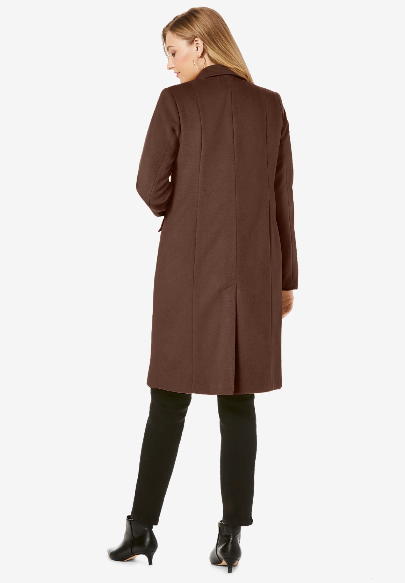 Notch Collar Wool Coat - image 2